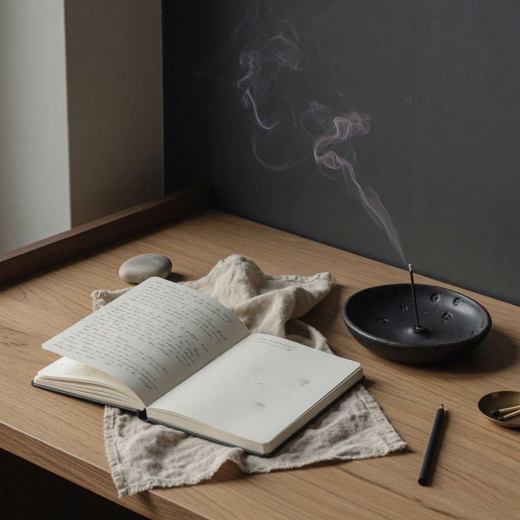 Low-smoke incense ritual for apartments