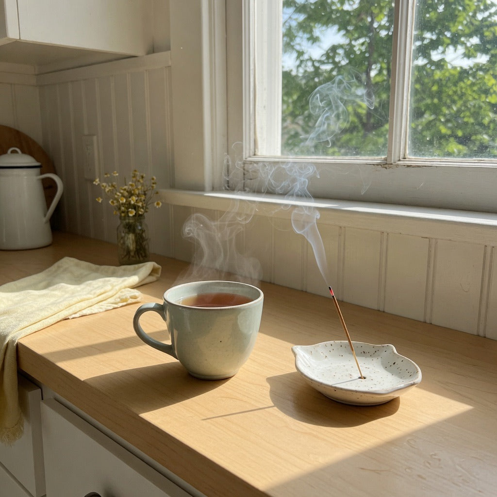 Morning incense ritual